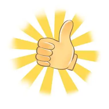 显示孤立在白色竖起大拇指的肖像点赞加油点赞手势赞标签黑色背景点赞