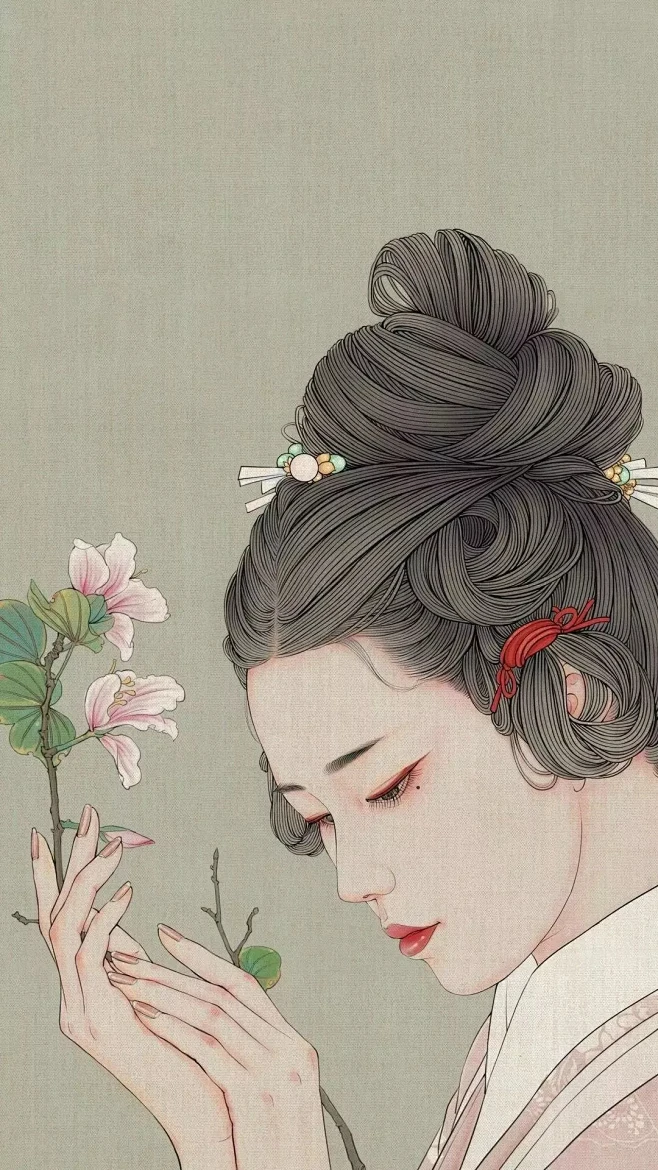 gf,工笔画,墨画,晕染