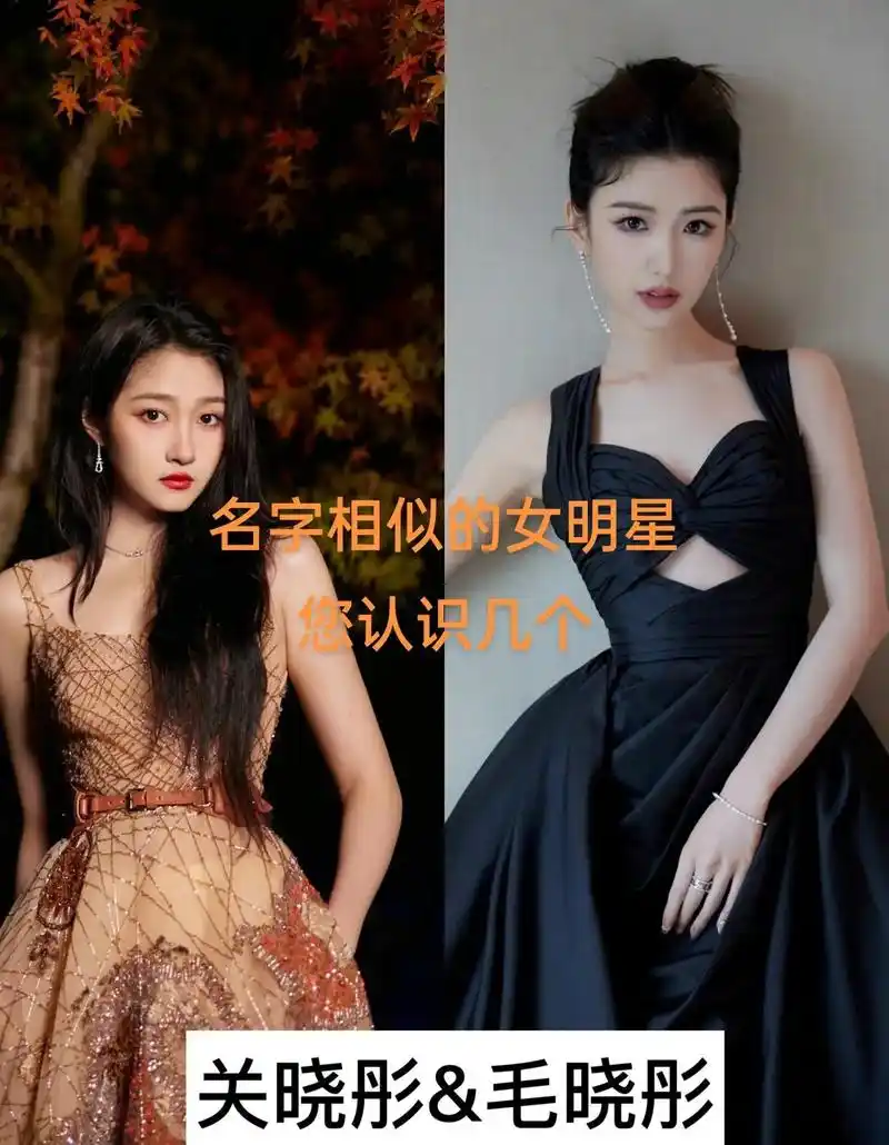 名字相似的女明星您都认识吗#图文伙伴计划 #明星 #娱乐评论 - 抖音