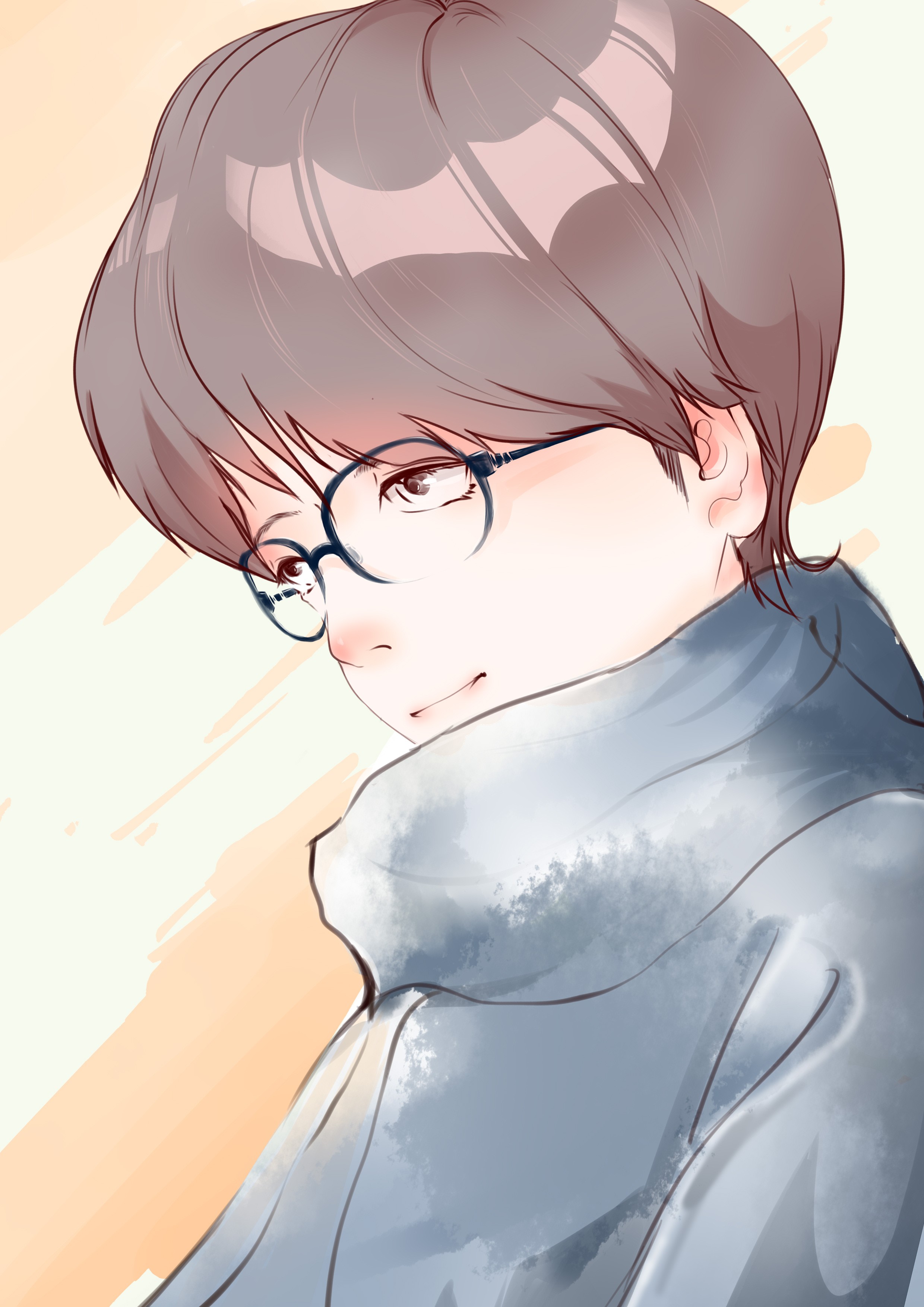 男生头像插画图片壁纸