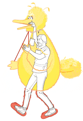 木偶 走路 提线 有创意