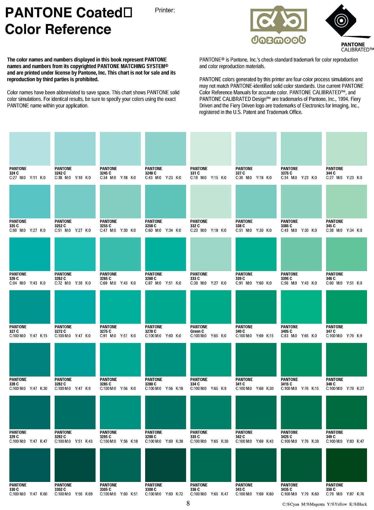 pantone色卡电子版「含配色数值」