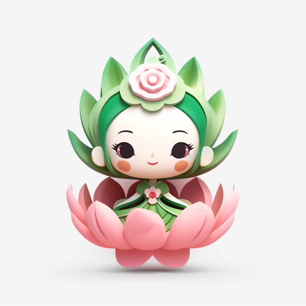 水中精灵:荷花娃娃吉祥物