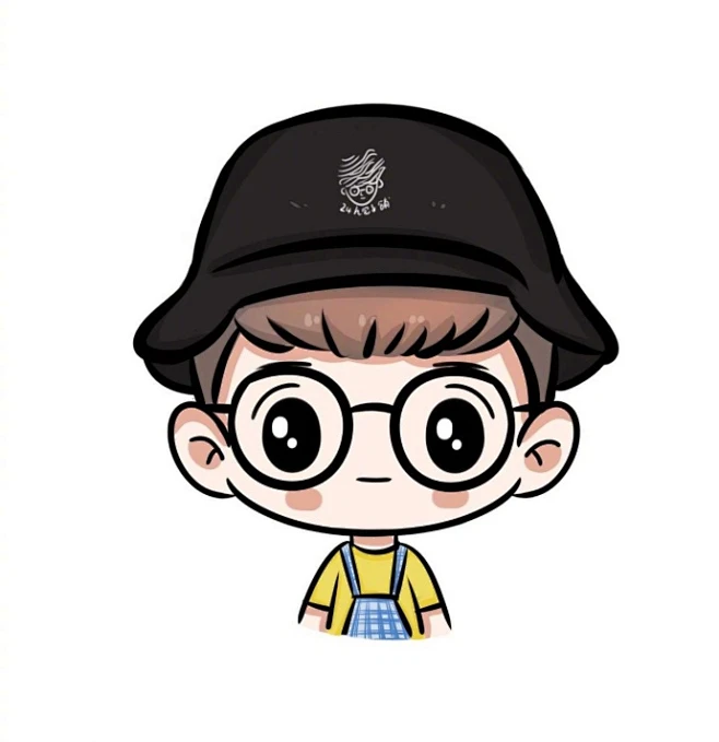 q萌q萌的小头像via卡通漫画手绘q版头像定制