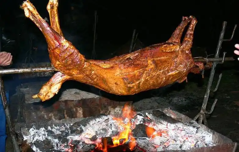 19:30后自由活动,可回房休息,也可古镇夜游,21:00开始篝火晚会烤全羊