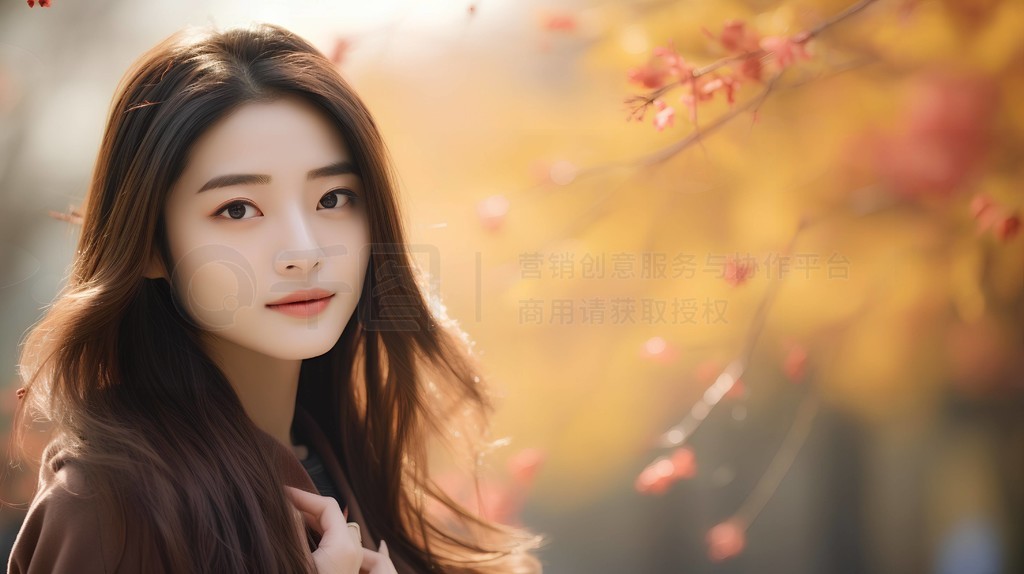 独居生活日常场景人像摄影图阳光柔和而温暖,照亮了小公园的每一个