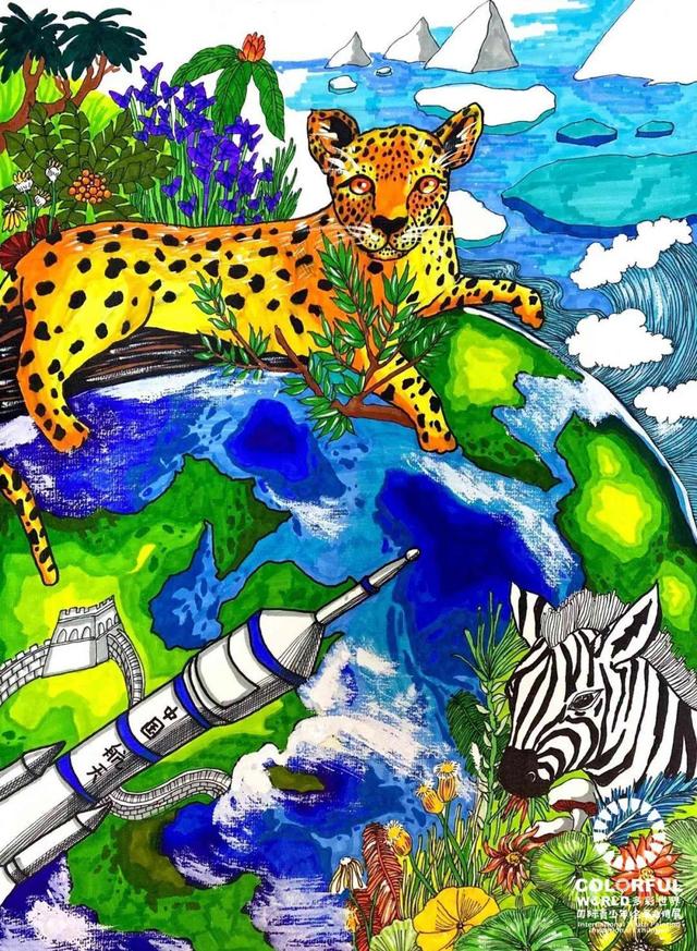 多彩世界|2022国际青少年绘画邀请展获奖作品之二十二