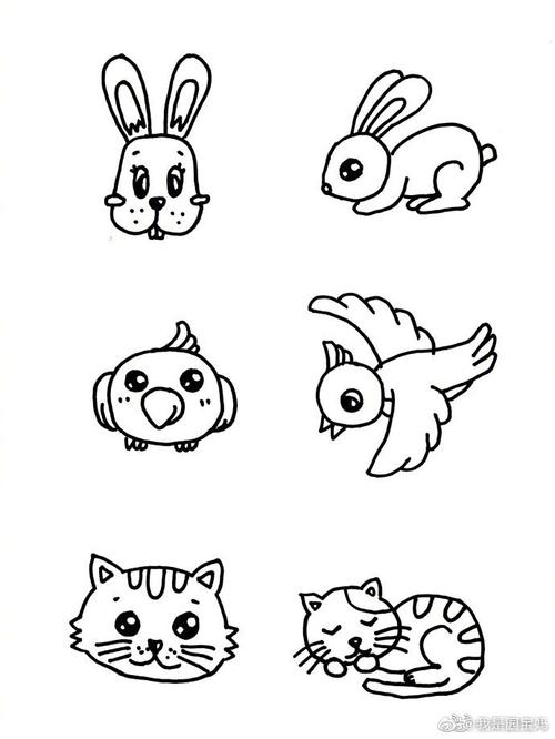 幼儿园画小动物简笔画幼儿园画动物简笔图画