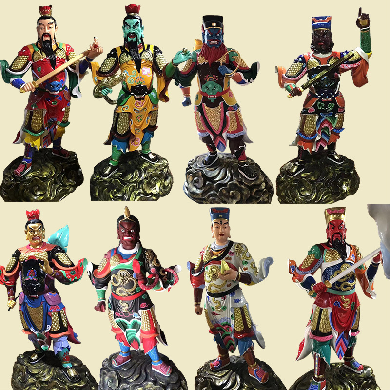 厂家批发 2米高八大金刚彩绘站像 力士金刚塑像 定制佛像神像法器