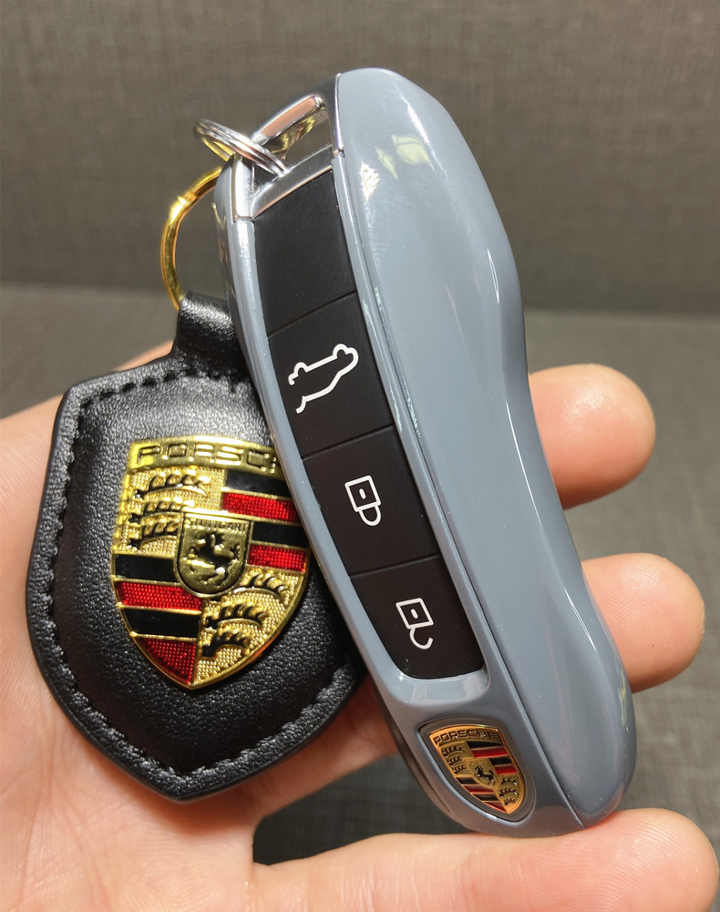 适用新款保时捷钥匙壳卡宴macan帕拉梅拉718taycan911车钥匙套扣