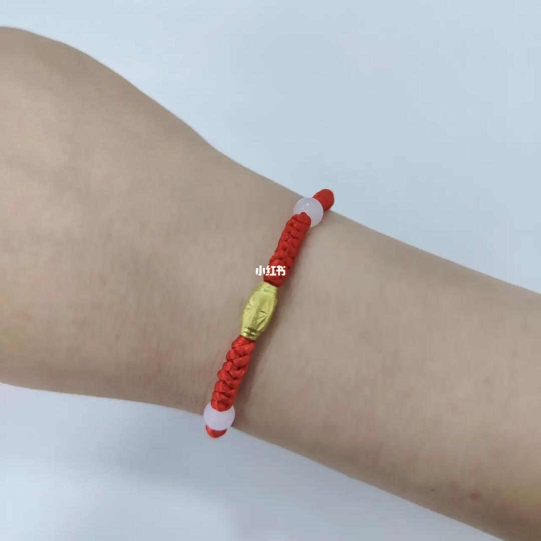 第一次自己编手链没想到这么简单