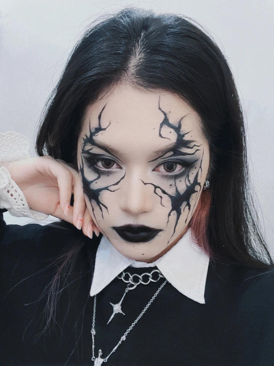 西安上门化妆万圣节吸血鬼妆特效妆伤疤妆发