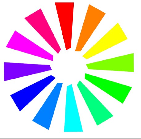 qaq谁来告诉我怎么用ps的选区路径渐变画出来12色相环,求求求