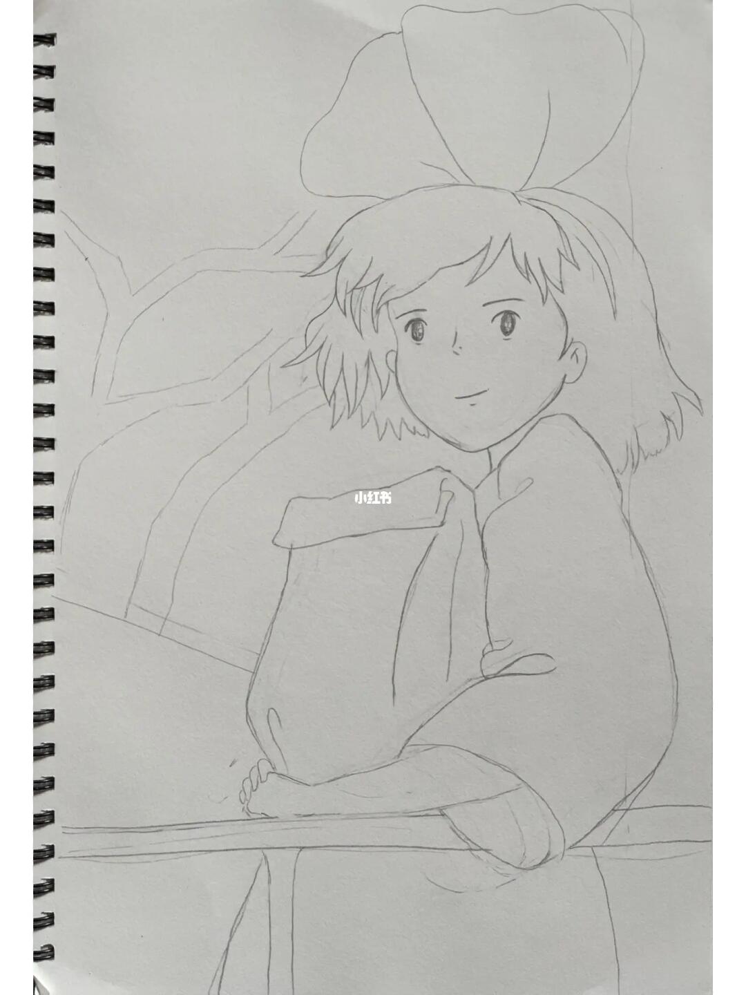 一一《魔女宅急便》宫崎骏#手绘