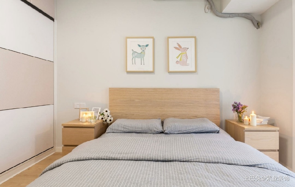 89平方北欧风格尚风卧室北欧极简卧室设计图片赏析