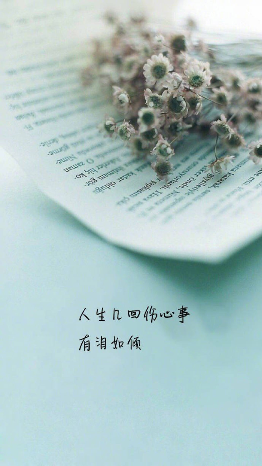 唯美意境文字语录图片手机壁纸