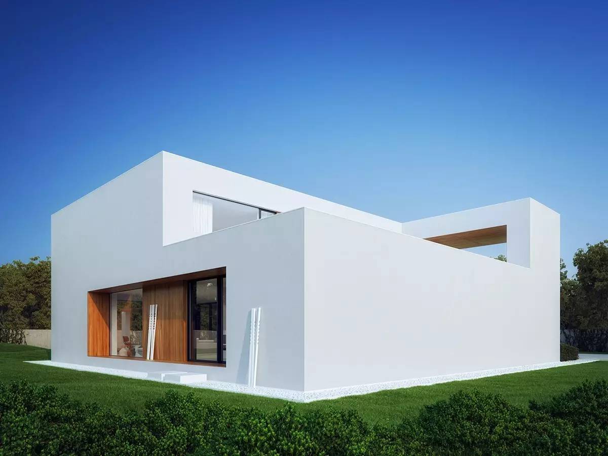 别墅外观,极简之美!