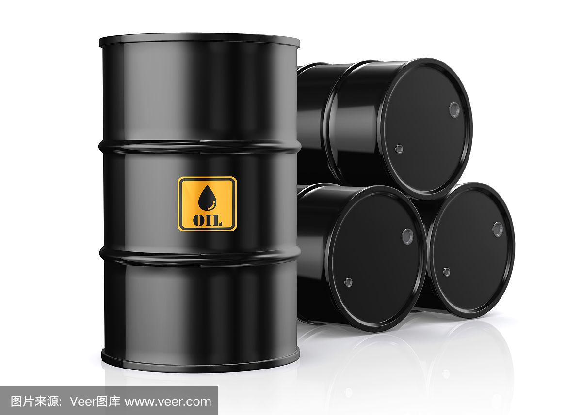 桶,石油工业,黑色,金属,白色背景