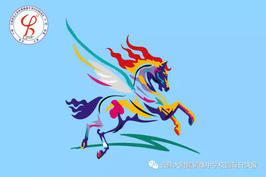 云南师范大学附属镇雄中学高一年级班徽,班旗设计大赛作品展示_班班