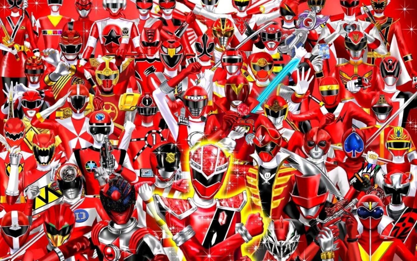 历代超级战队联动剧场版海报/dvd盒封面