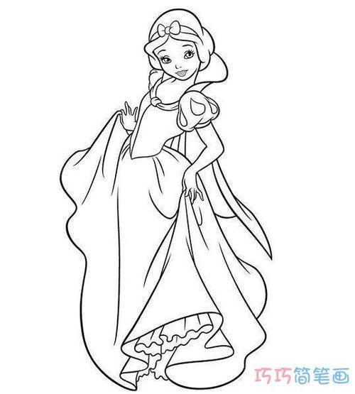 小公主简笔画图片大全-简笔画-369作文网