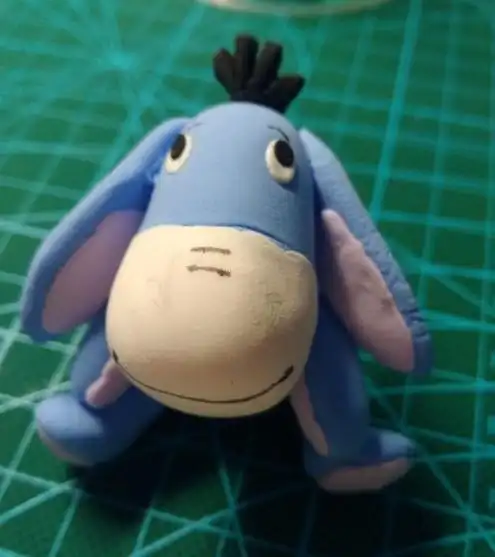 用超轻粘土制作小毛驴屹耳教程图解