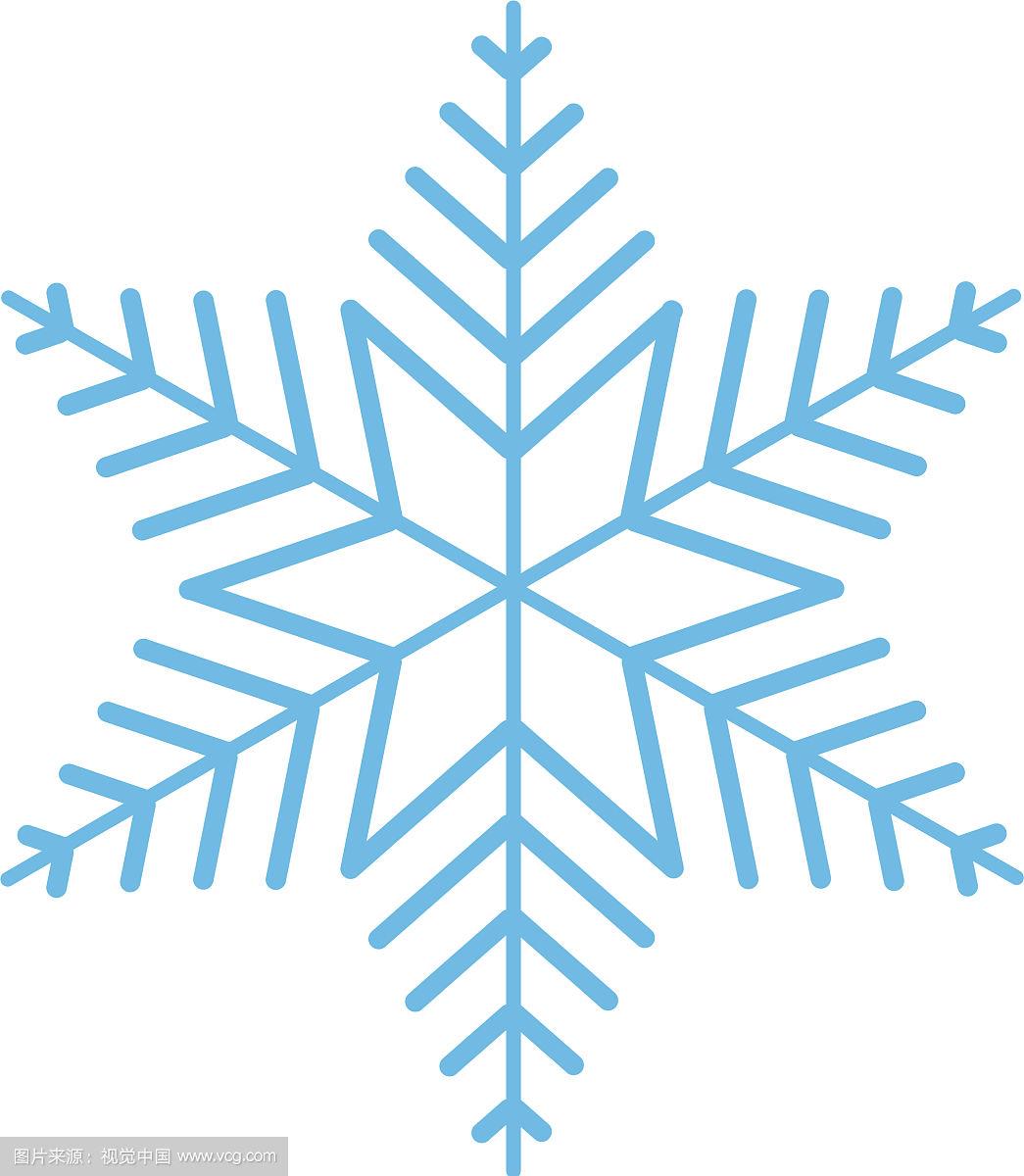 卡通可爱的雪花