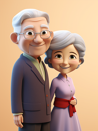 创意卡通动漫人物3d元素乐观的精灵在彩虹桥上传播joy和希望