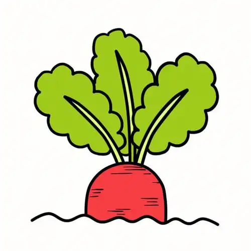 绘画小课堂拔萝卜简笔画分享