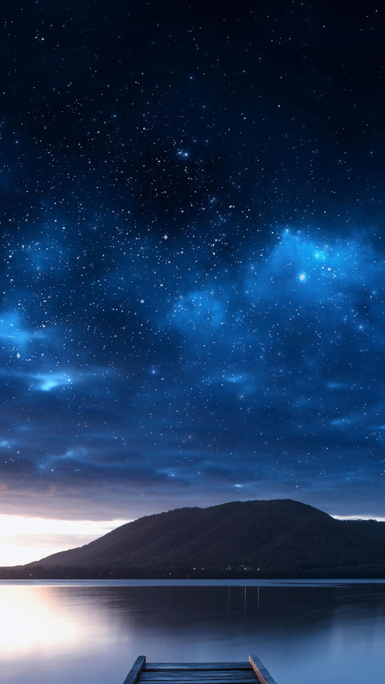 蓝色星空梦幻h5背景