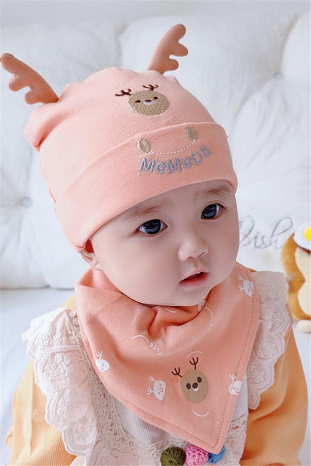 婴儿帽子春秋薄款男女宝宝可爱超萌新生儿胎帽婴幼儿初生儿棉套头
