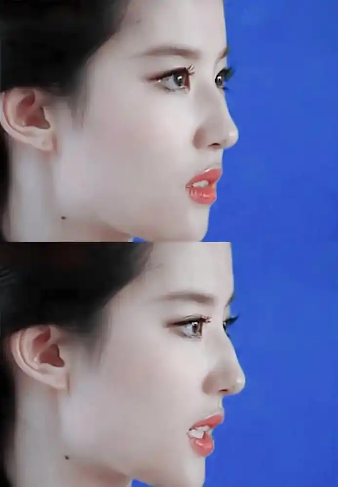 万茜的侧脸是长在标准尺上的吧!