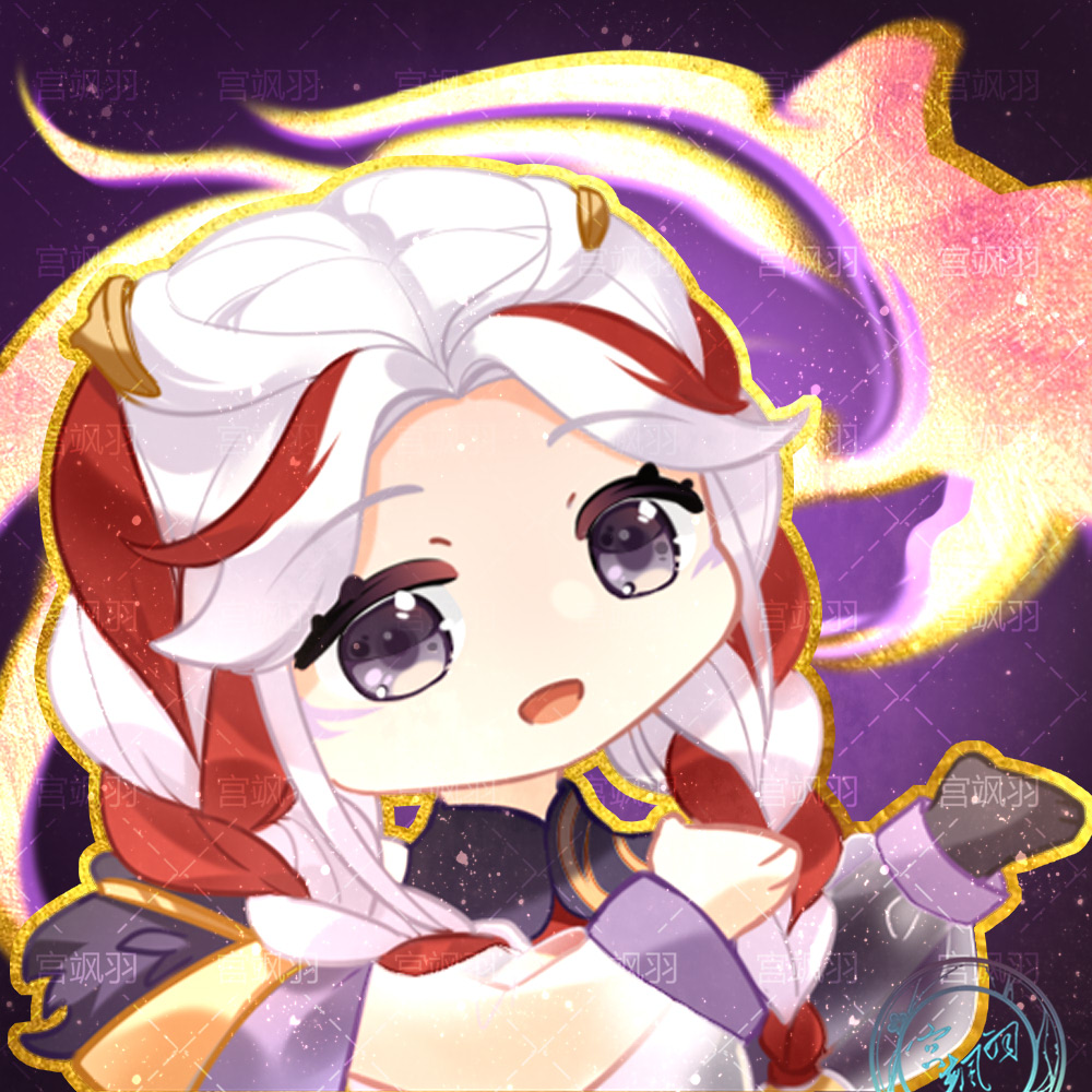 【同人绘画】杨玉环虎年限定皮肤寅虎·心曲q版头像来啦