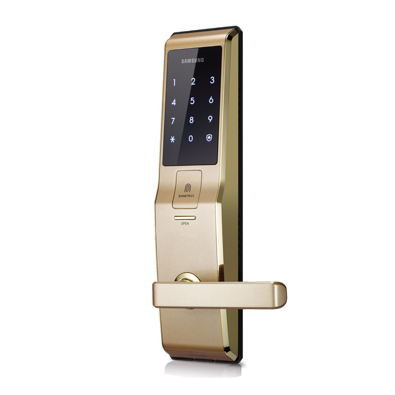 samsung 三星 shs-h705 指纹智能密码防盗门锁