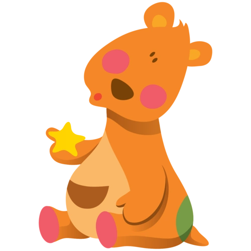 卡通手绘可爱袋鼠 图片