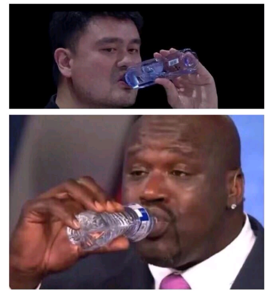 搞笑图片姚明你确定不是在喝口服液无法想象你和口服液的场景