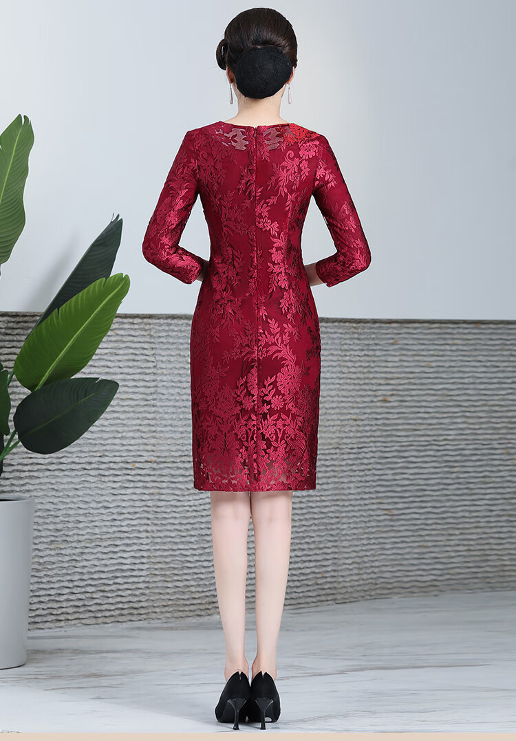 女儿结婚妈妈穿的礼服秋款小个子婚礼妈妈装高档礼服丈母娘高端婚宴喜