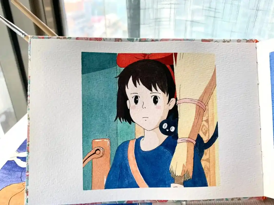 治愈系漫画 #手绘 #宫崎骏漫画 #一起学画画 #绘画过程 - 抖音