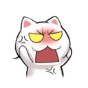 [猫斯拉表情之愤怒] - #qq表情##猫斯拉# - 猫斯拉qq表情是一只白色的