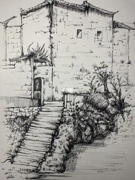 风景速写风景速写临摹图片高清风景速写的技巧与方法