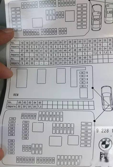 宝马1系3系5系保险盒接线示意附小编微信