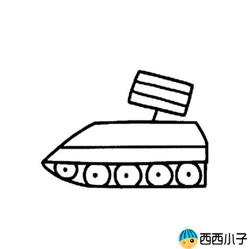 有关现代军事武器的简笔画图片