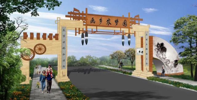 1,农村村庄入口大门的设计风格与其本身的地区文化有关,当地的风俗