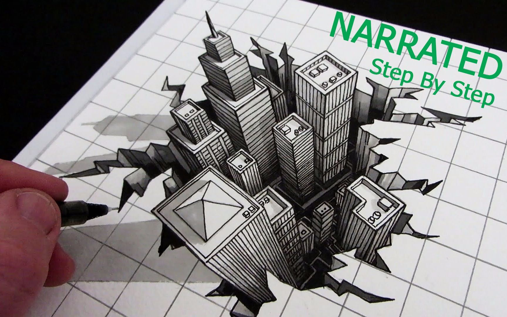 【绘画技巧】绘制错觉立体画