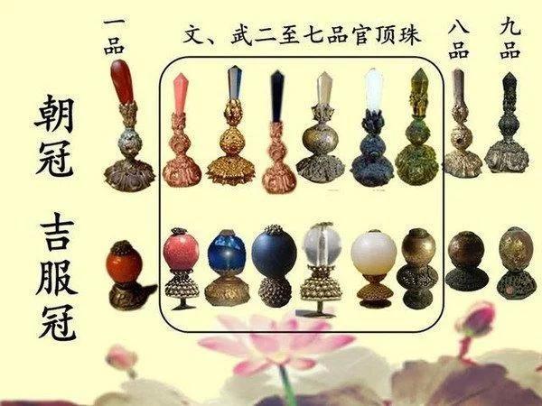 清朝官员"顶戴花翎"上面的那个小珠子