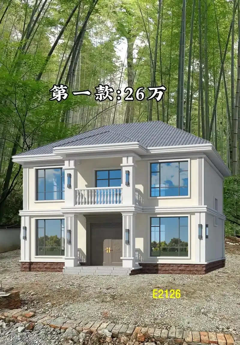 五款农村二层房子设计图,你最喜欢哪款发您看看?#农村自建别墅 - 抖音