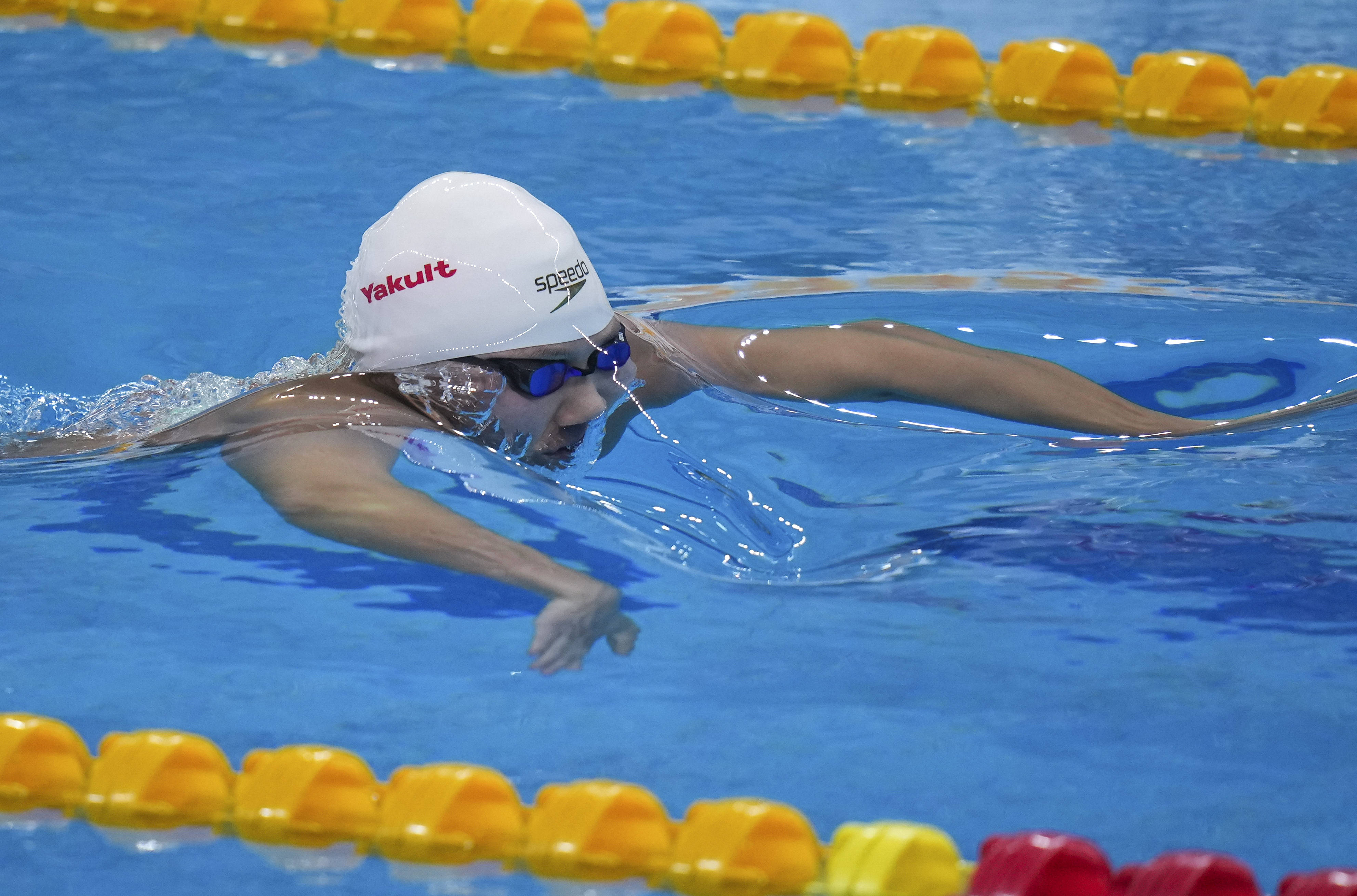 游泳——全国冠军赛:女子100米蛙泳预赛赛况