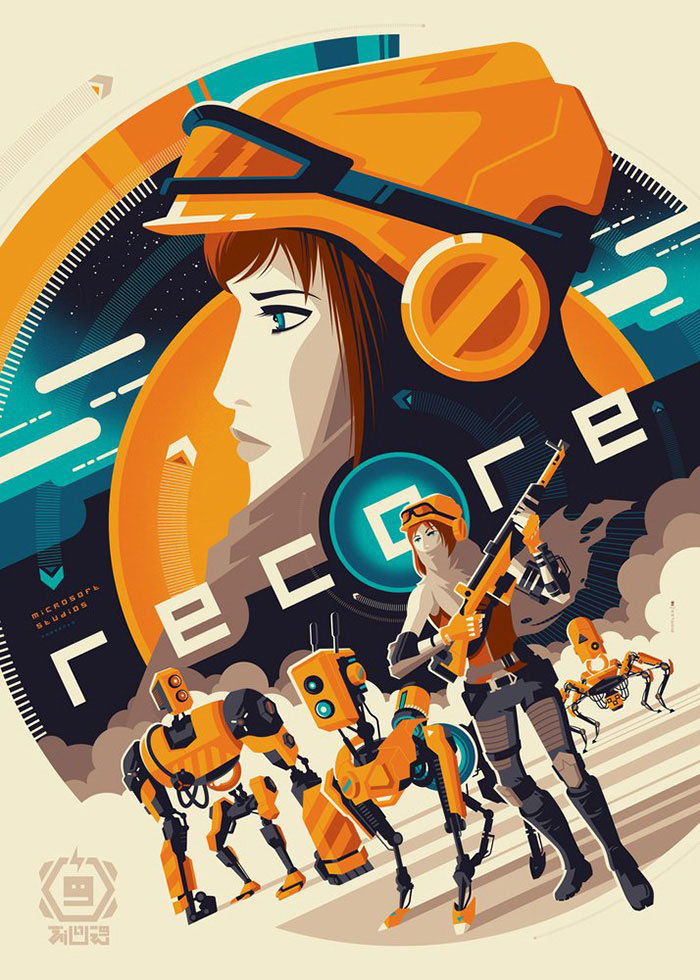 美国设计师tomwhalen插画风电影海报设计