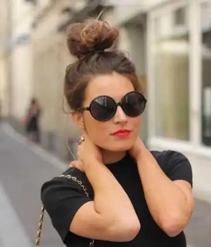 丸子头欧美女头像 - 唯美女生头像!