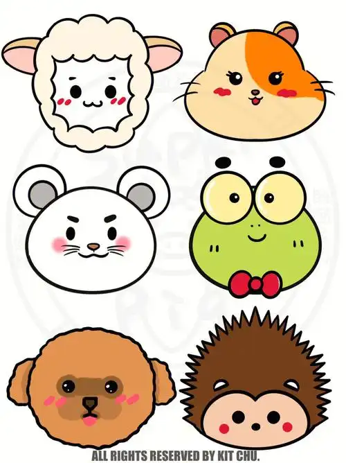 超可爱简笔画4步画出可爱小动物第3弹